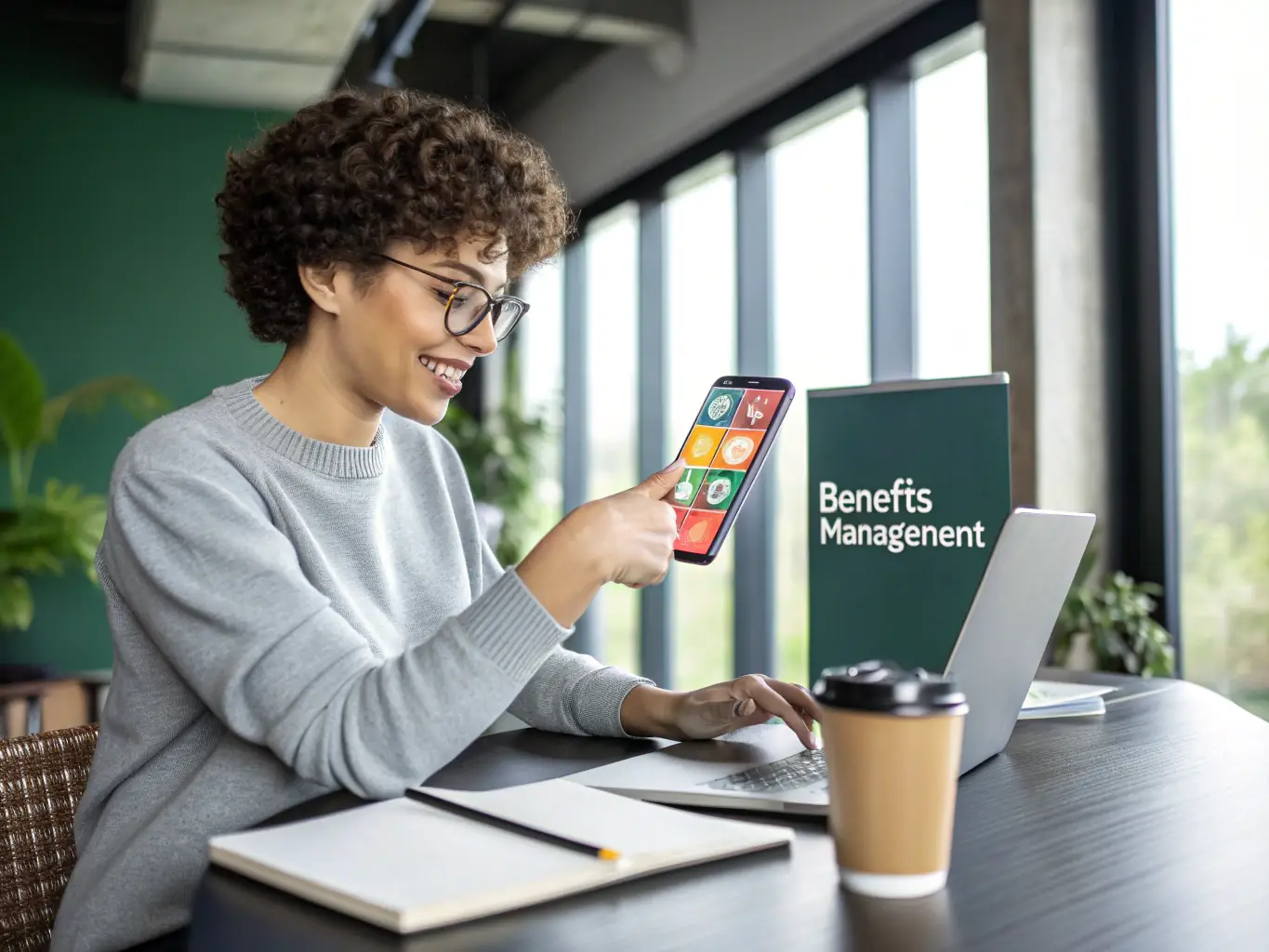 A sleek, fintech-style image of a user verifying their identity on a mobile device, with emerald accents and compliance icons, symbolizing the KYC verification process required for IB onboarding.